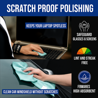 Glass Cleaning Microfiber Towel