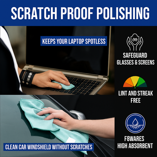 Glass Cleaning Microfiber Towel